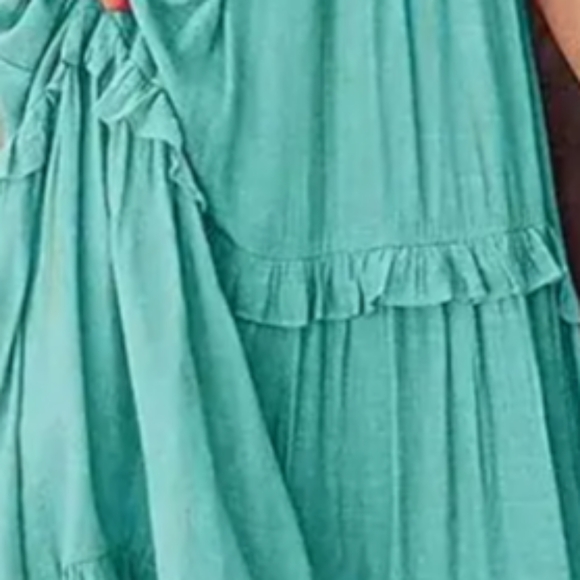 Sundress - Ruffled (Teal) - Picture 4 of 4